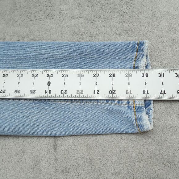 Alcott Jeans Mens Size 32x30 Blue Slim Fit Flex Denim Pants Distressed Fading - Picture 5 of 16